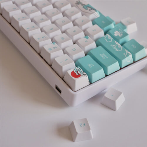 Coral Sea Keycap Mechanical Keyboard