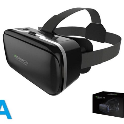 Original VR Shinecon  Gafas De Realidad Virtual 120 Fov 3D Gafas Google Carton Con Auriculares Estereo Caja Para Smartphone