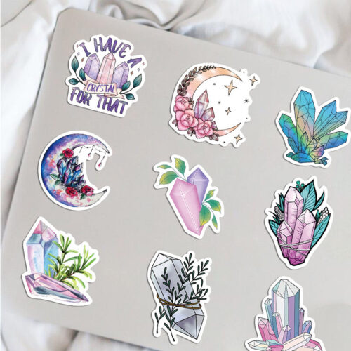 50 New Dreamy Crystal Graffiti Stickers