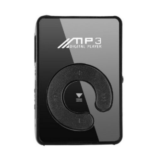 New Mini Fashion SD TF Mirror Portable MP3 Player Clip Media Player Sport Button Mp3 Music Player Walkman Lettore Black