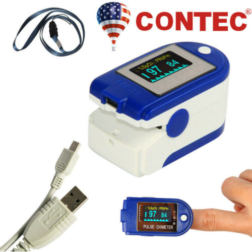 Fingertip Pulse Oximeter 24hr Recorder SpO2 PR Blood Oxygen Monitor PC Software